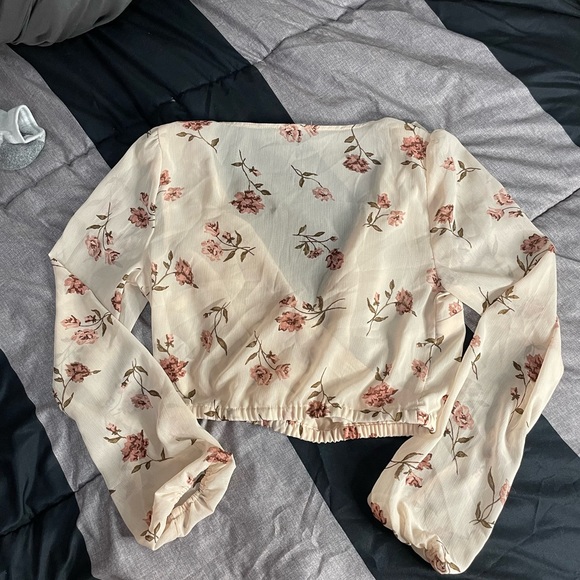 Garage flower print blouse light pink - Picture 2 of 2